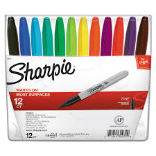 Sharpie Markers Fine Point-set of 12