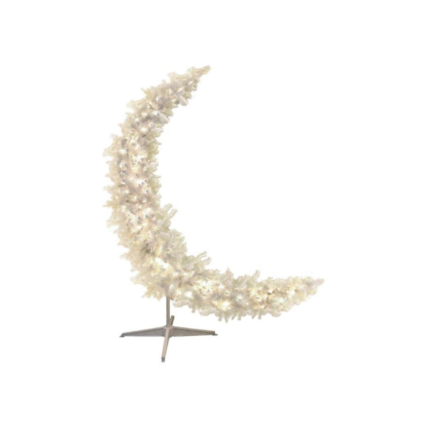 Ramadan Crescent White With Led 150cm