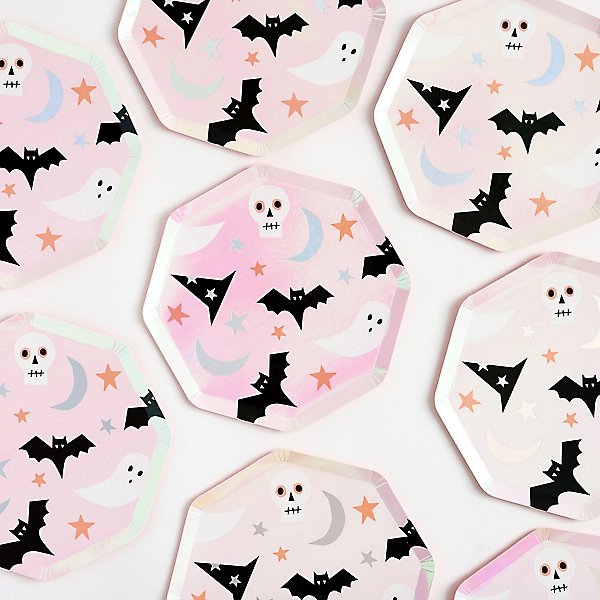 Meri Meri Holographic Halloween Plates