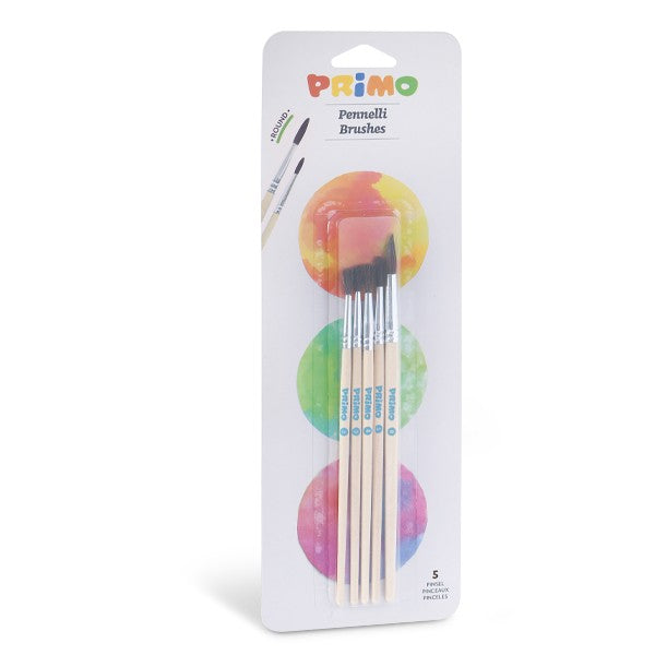 Primo Round-tipped 5 brushes