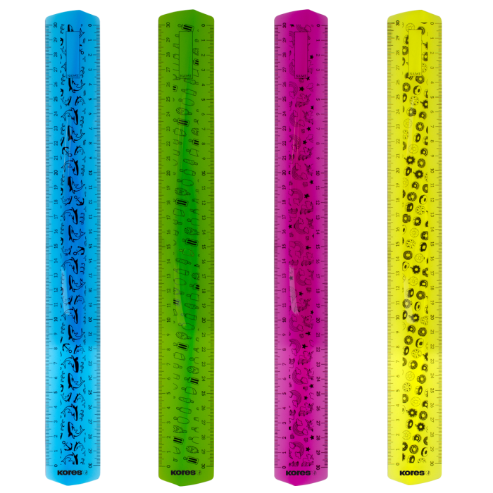 Ouji Elastic Ruler-30 Cm