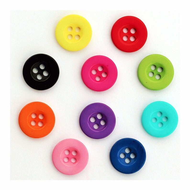 Resin Sewing Buttons 15mm