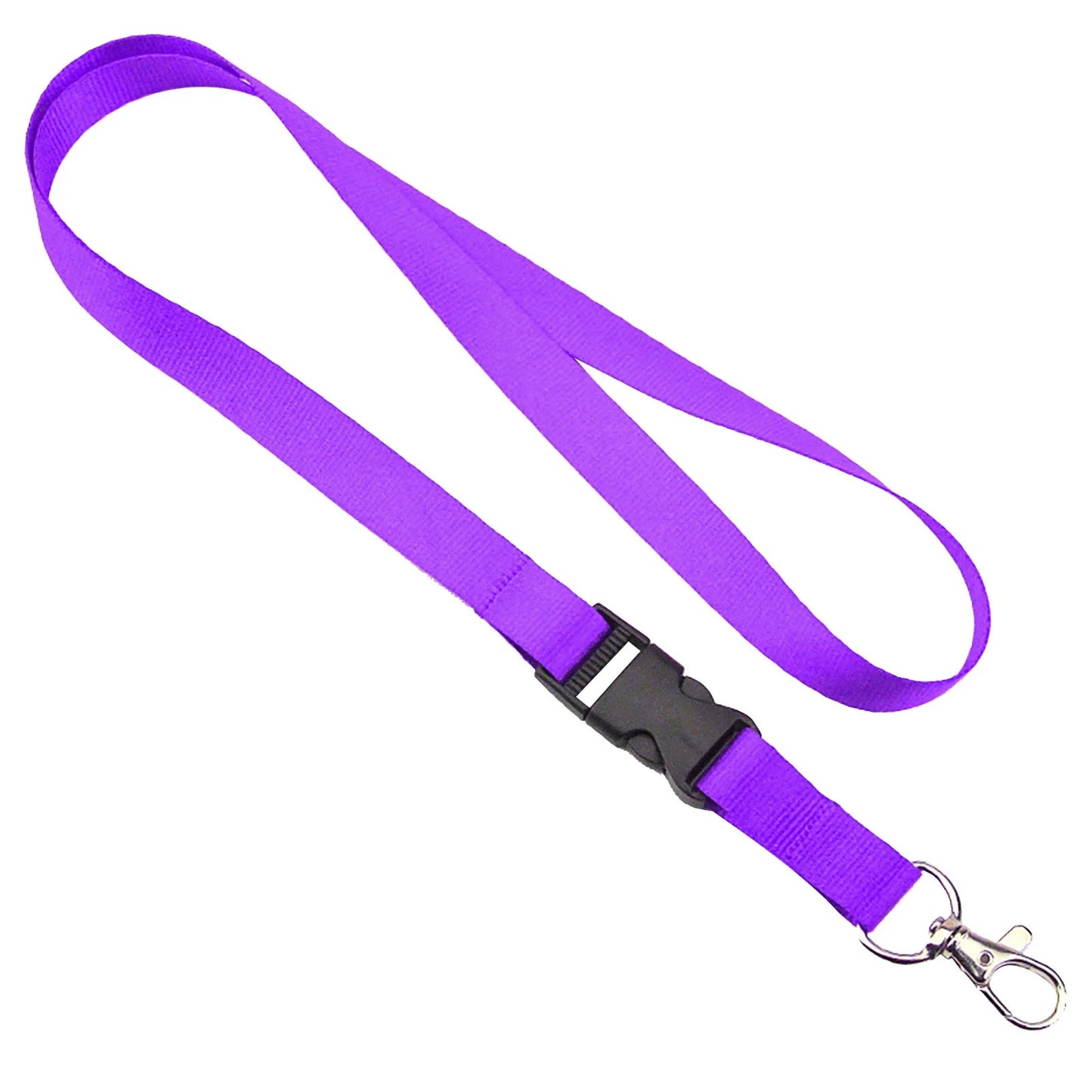 Lanyards for ID Badges Holder Neck Strap Lanyard with Safety Breakaway Buckle and Detachable Swivel Hooks