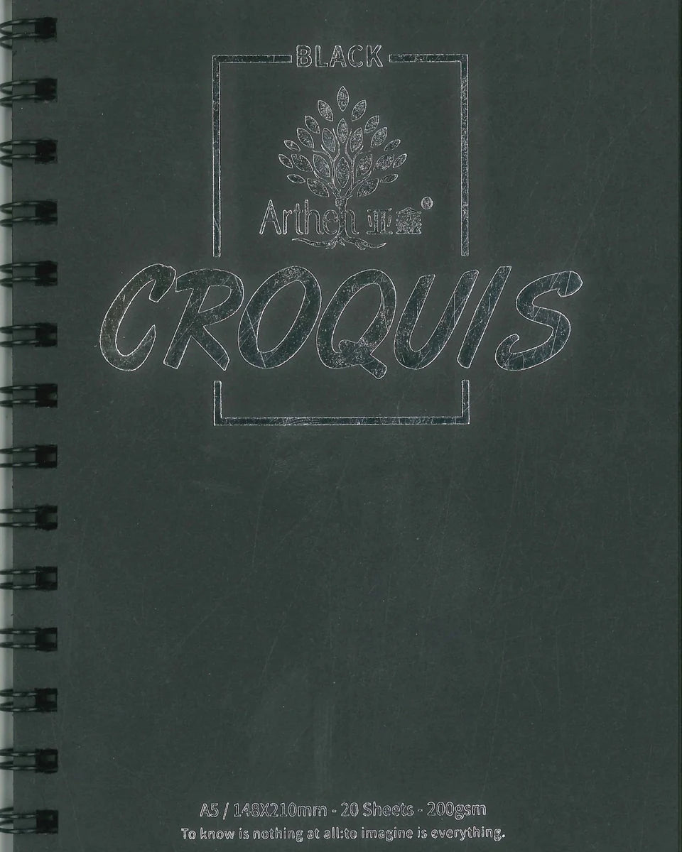 Croquis Black paper sketchbook A4/A5