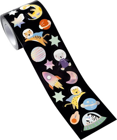 Folia sticker roll -Space safari