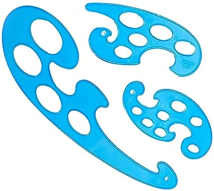 Plastic French Curve Set