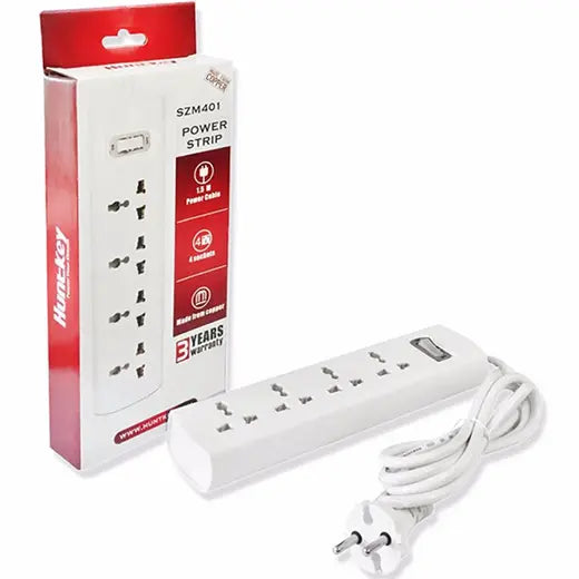 Huntkey Power Strip 4-Sockets 1.5m-Power Cord#SZM401
