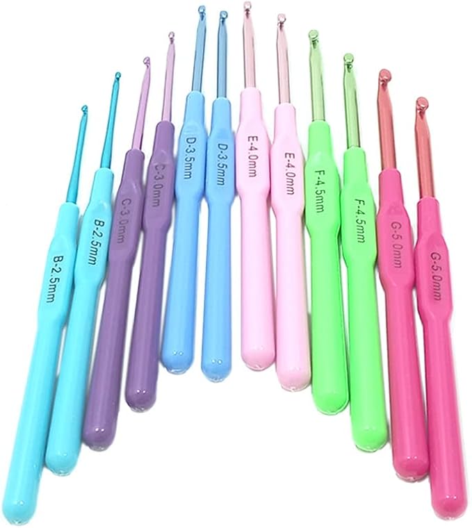 Plastic Crochet Hook Set