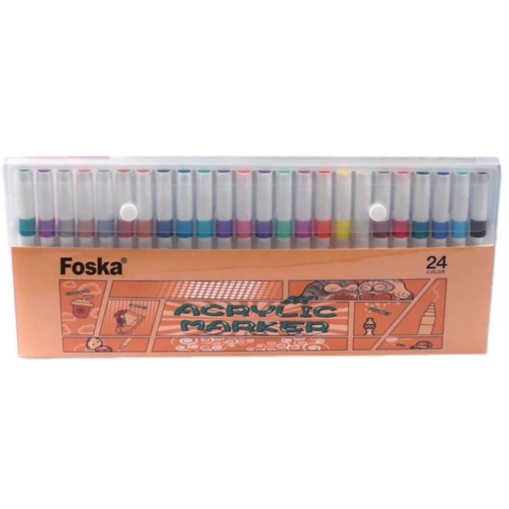 foska acrylic marker -24 color