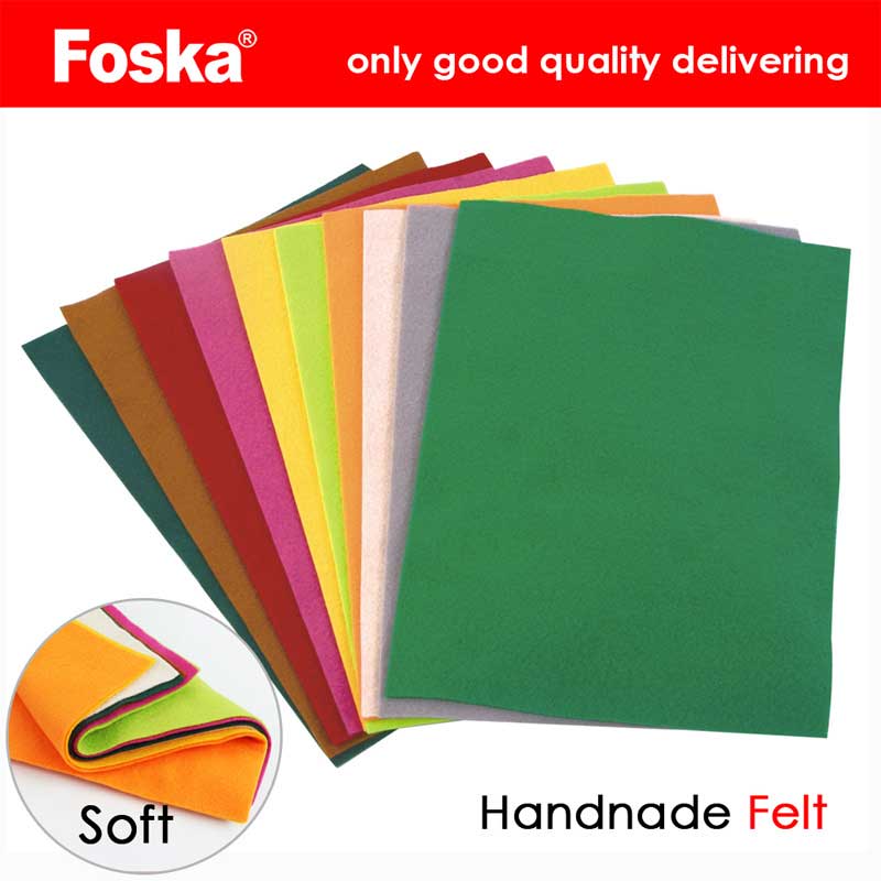Foska soft Handmade Felt -10 sheets