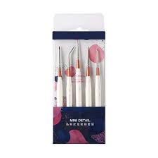 Maries Mini Nylon Fine Line Paint Brush -Set Of 5