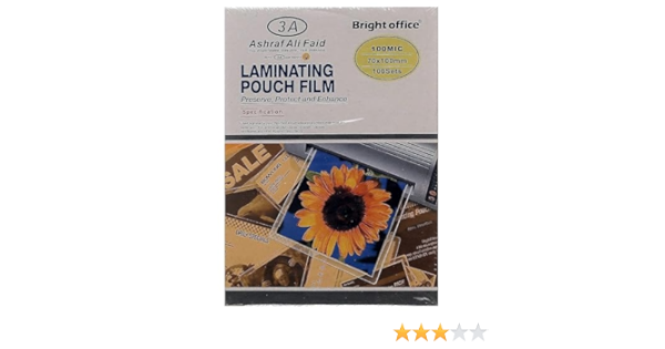 Bright Office Laminating Pouch Film 65*95 mm