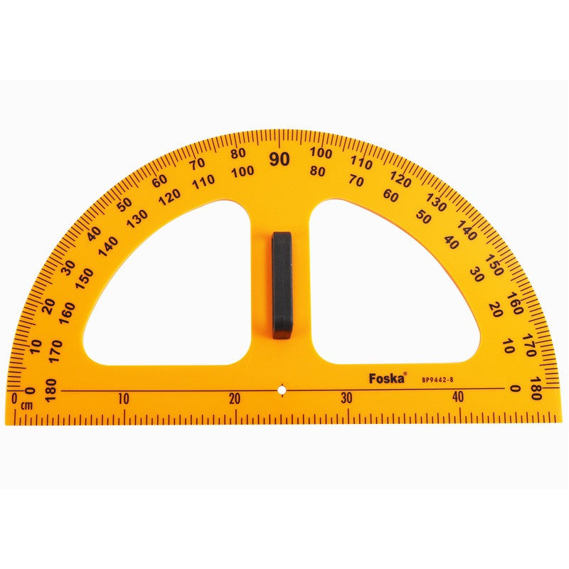 Foska Plastic Classroom Protractor 50 Cm