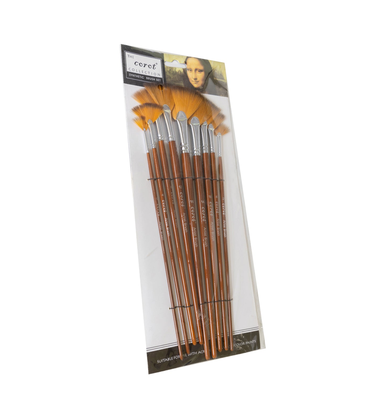 Corot Brushes Fan Shape-Set of 9 pcs
