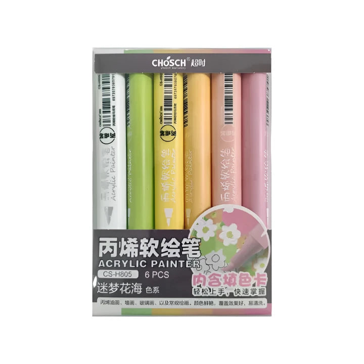 Chosch Acrylic Marker 6 Colors#CS-H805