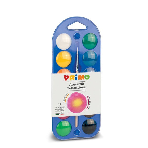 Primo Watercolour tablets 12 colours