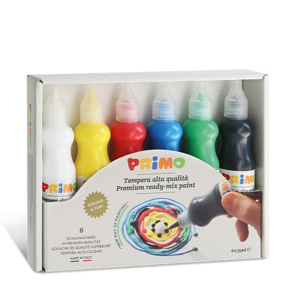 Primo Premium ready-mix poster paint 6 colours