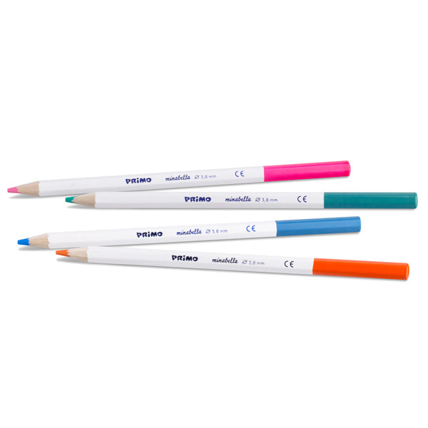 Primo Minabella Colour Pencil-JORDAN -AMMAN-اقلام تلوين -احمر-اصفر -ازرق -RED -YELLOW -BLUE-BLACK -WHITE