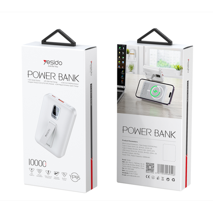 Yesido YP45 Power bank Wireless mag safe 10000mah