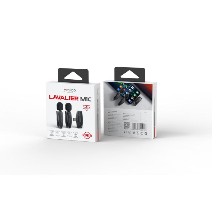 Yesido KR13 Type-C 2 Wireless MEMS Microphone