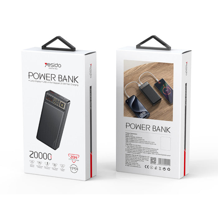 Yesido Yp54 Power bank 20000 mah