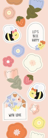 Folia sticker roll-Flowers & Bees