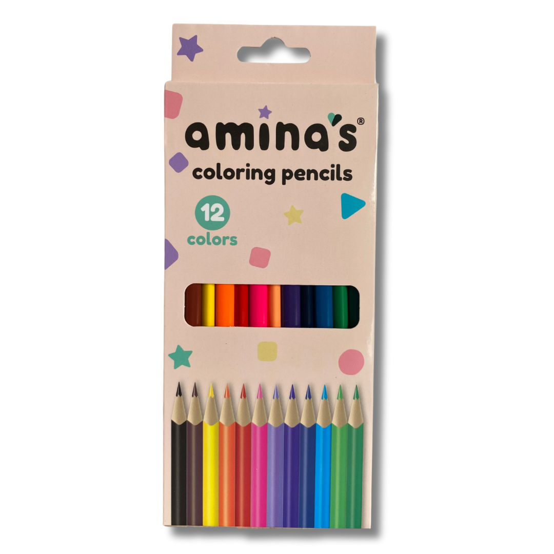 amina's coloring pencils 12 color