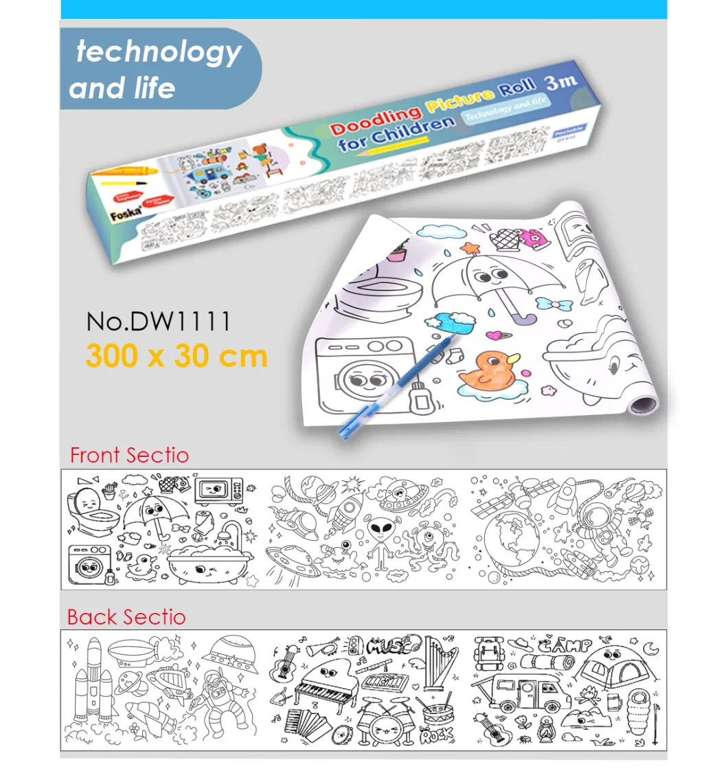 Foska Painting Paper Roll 300*30 Cm-Technology and life