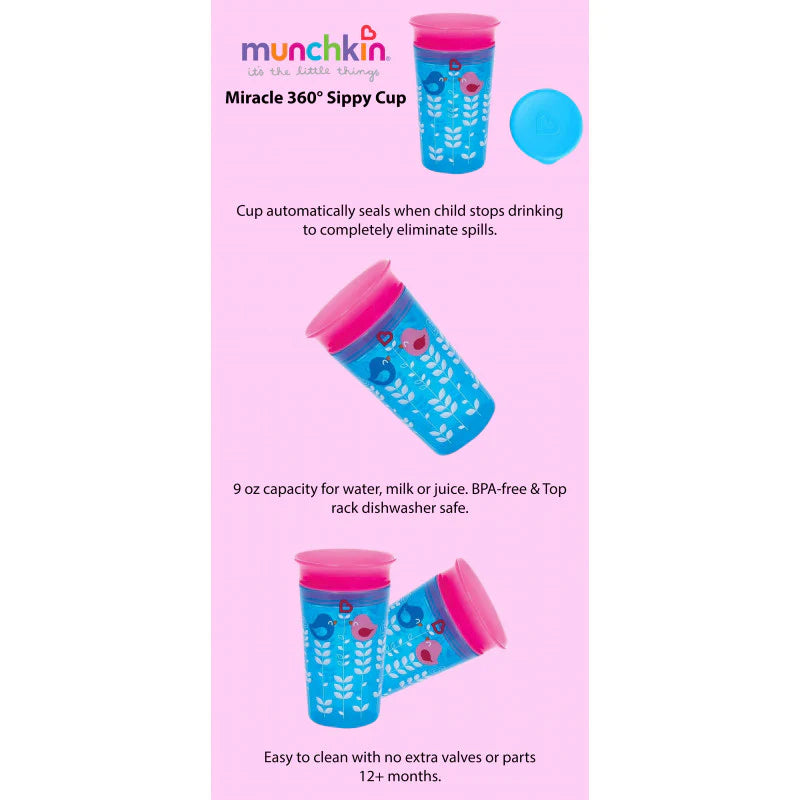 Munchkin Miracle 360 cup decorated 9 oz