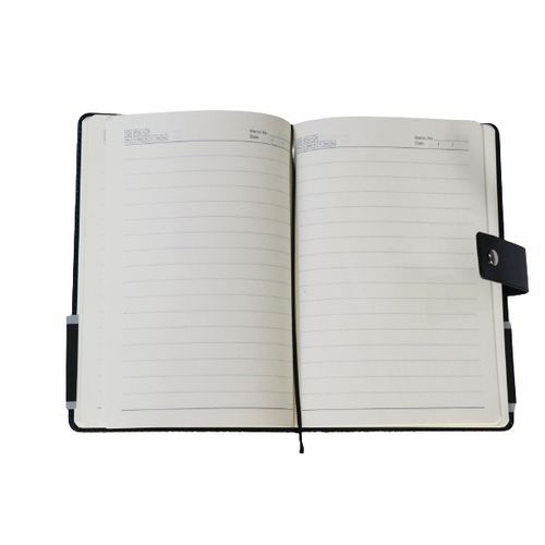best office supplies-دفتر ملاحظات مع كبسة -jordan -amman -اسود -مسطر -a5
