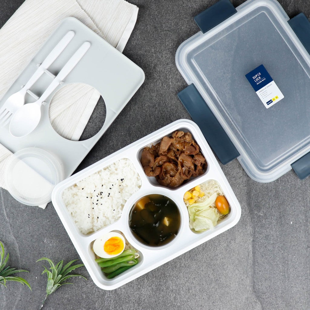 Super Lock Lunch Box 3-compartment #6185