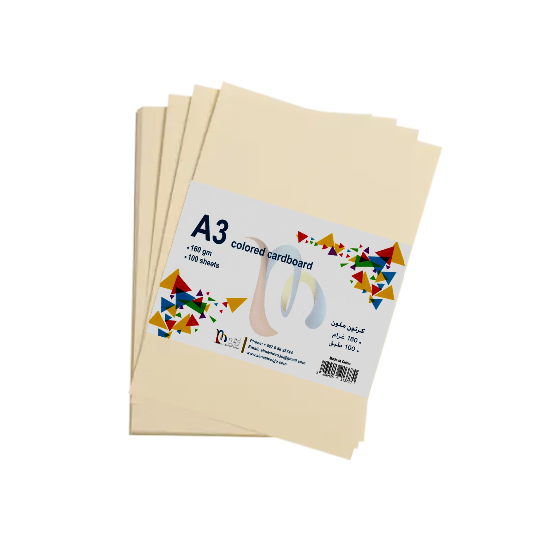 Mite Colored Cardboard A3-160g