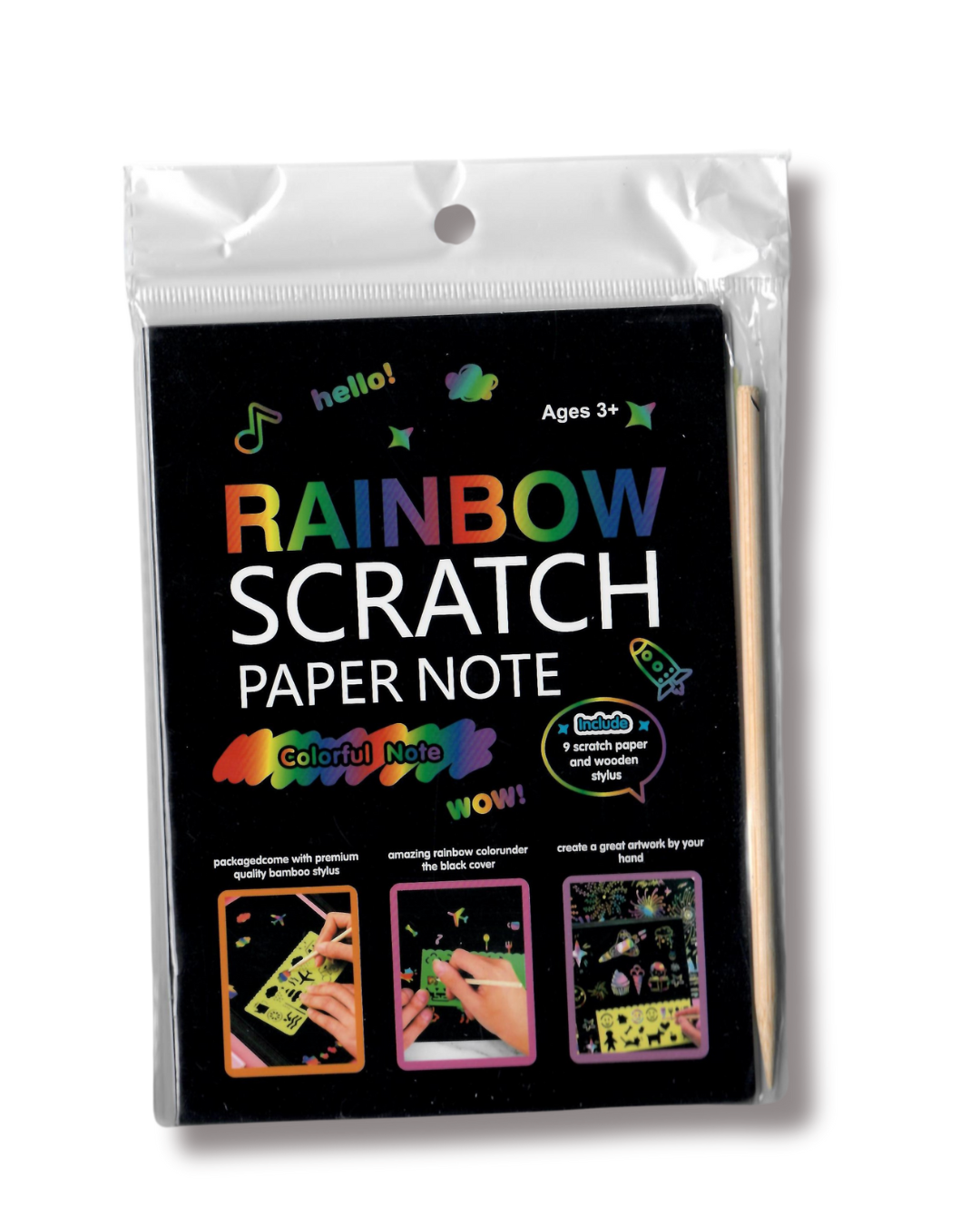 Rainbow Scratch Paper Note