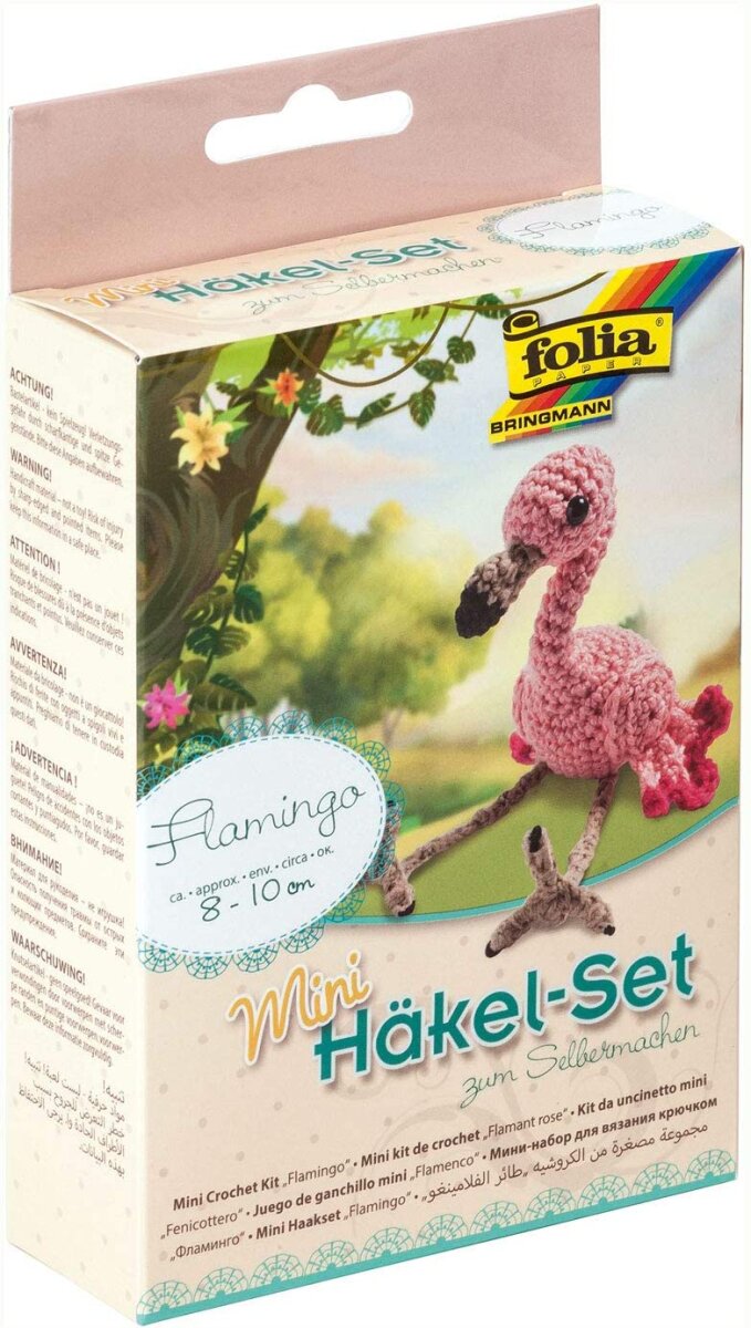 Folia Mini Crochet Set- Flamingo