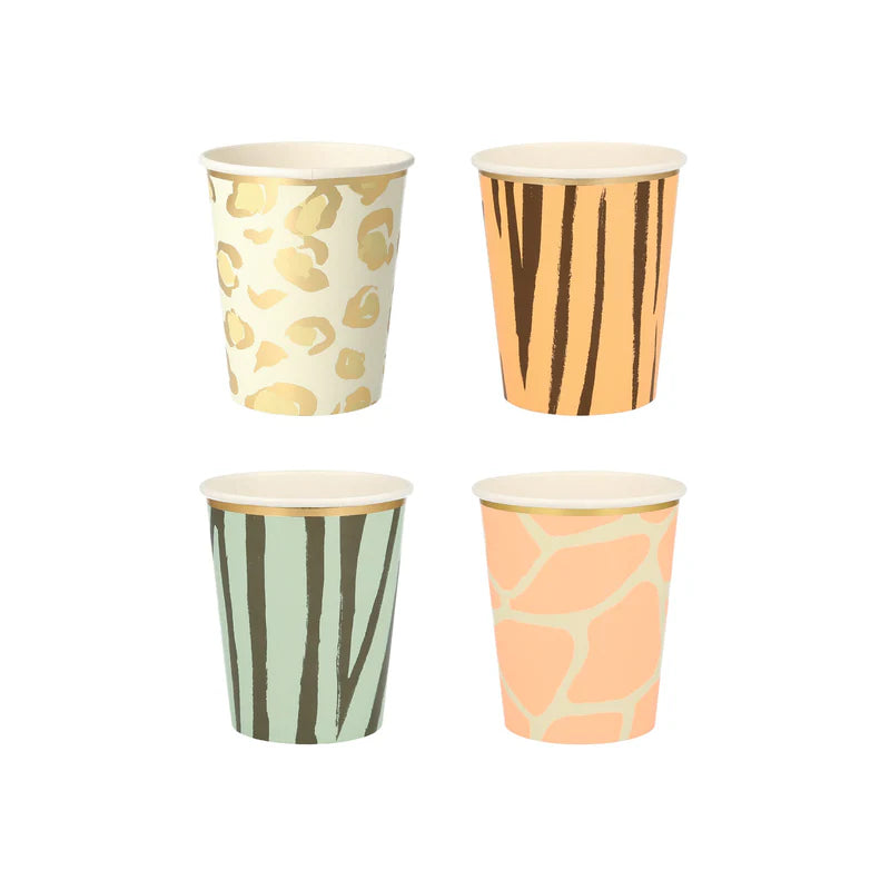 Meri Meri Safari Animal Print party cups