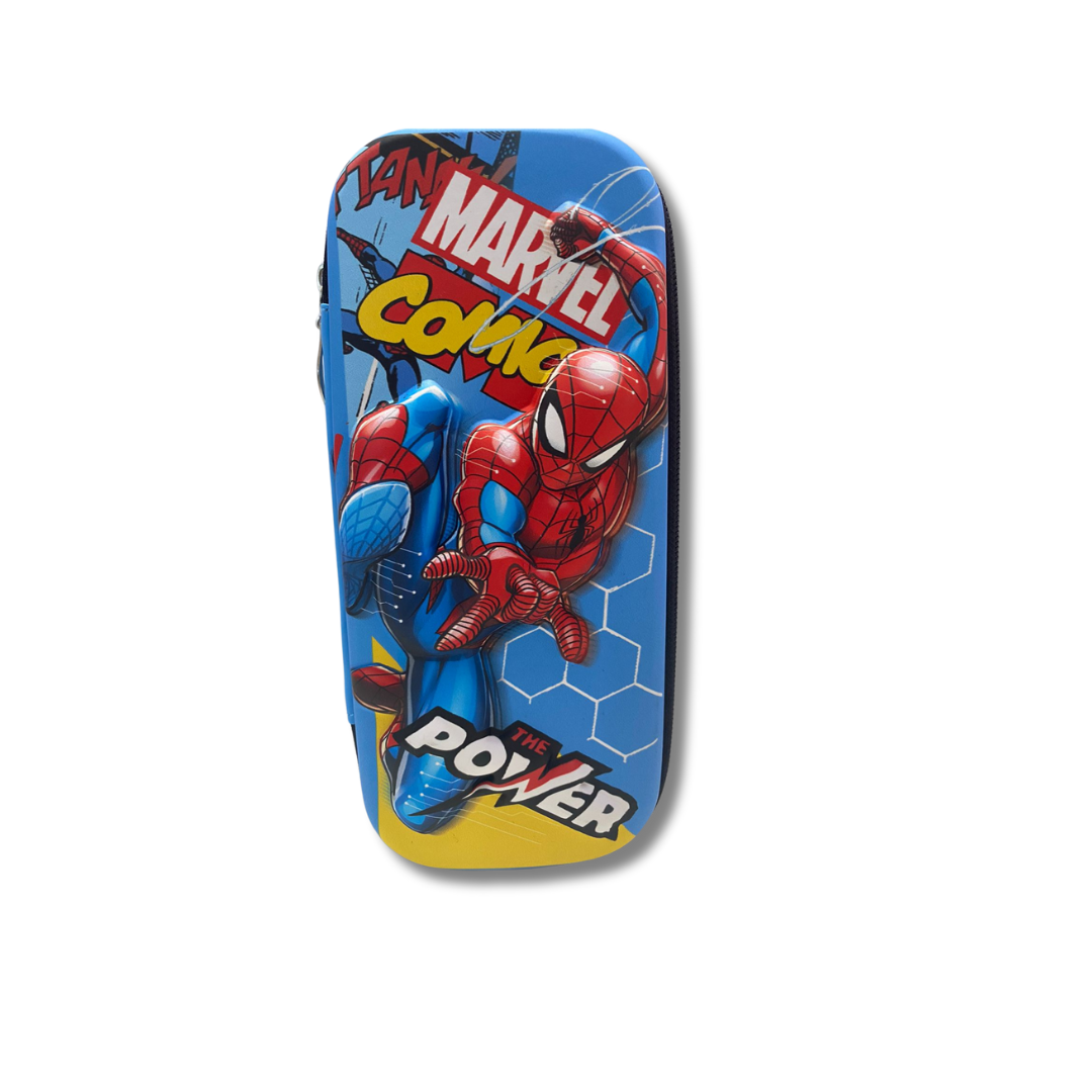 pencil case- blue spider man -boy,3d