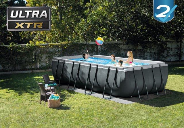 Intex Rectangular Swimming Pool 9.75x4.88x1.32m (with Sand Filter, Ladder, Cover)