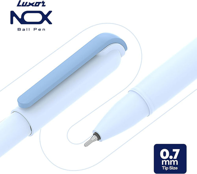 Luxor Nox Assorted Ball Pens 0.7 mm