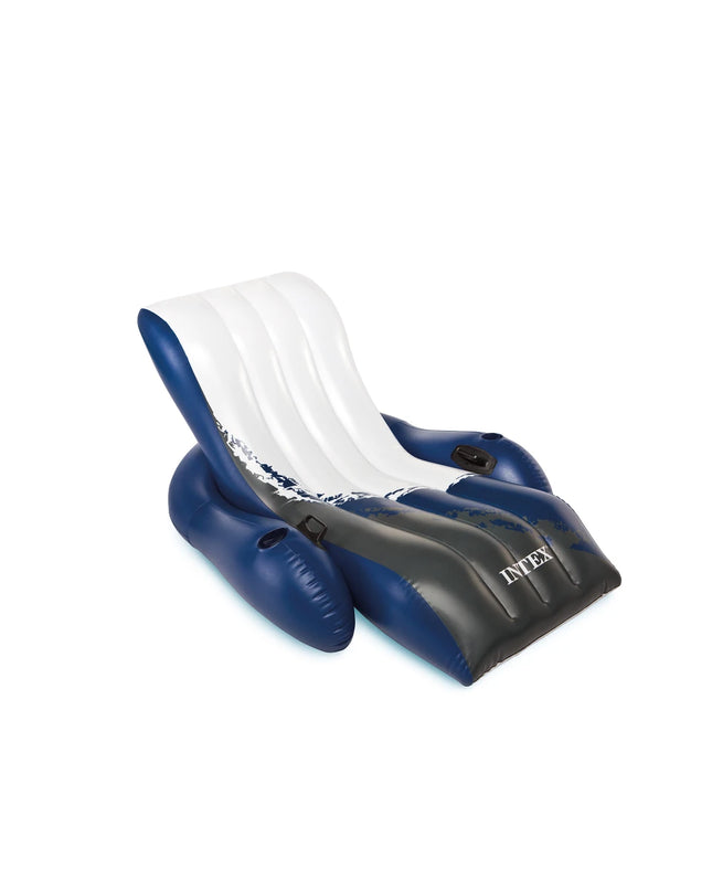 Intex Floating Recliner Lounge (Black & White) 1.8x1.35m
