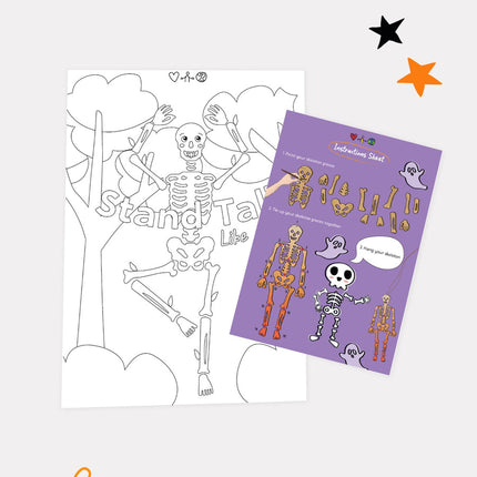 Skeleton Wooden Craft Box