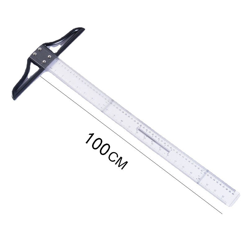 Plastic T-Square Ruler With Acrylic Head & Bag