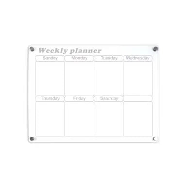 Foska Glass Dry Erase weekly planner -40*30*0.3 cm