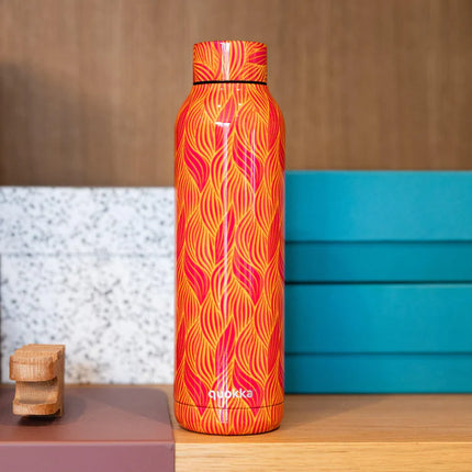 Quokka Thermal SS Bottle Solid Orange Bloom 630 Ml