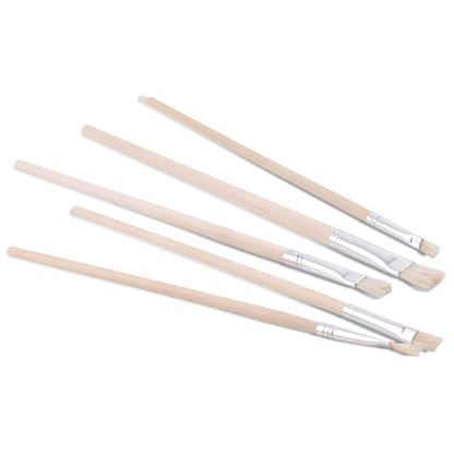Primo flat-tipped 5 brushes
