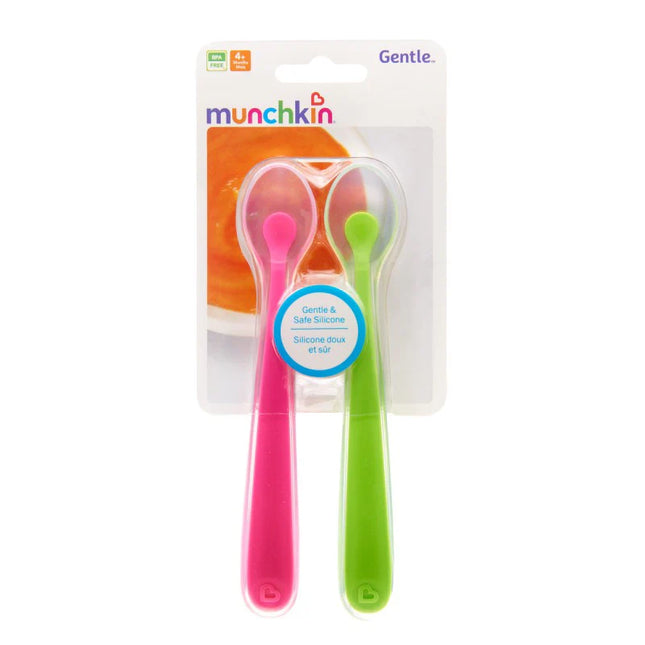 Munchkin Gentle Silicone Spoons - 2 Pack