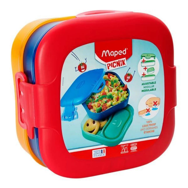 Maped Picnik Lunch Box 3 In 1 Red-1.4 L
