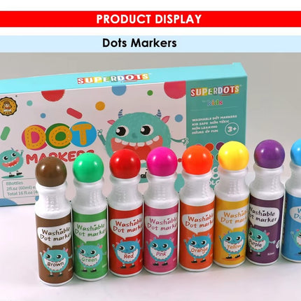 Foska Washable Dot Markers 8 color