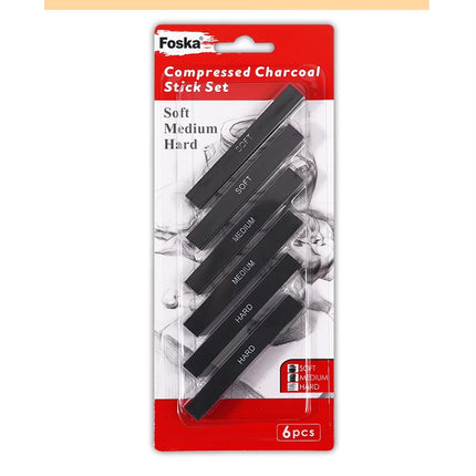 Foska  Compressed Charcoal Stick Set of 6