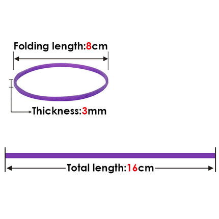 Foska Color Rubber Bands-3mm