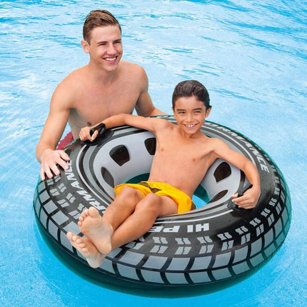 Intex Black Tire Swim Ring Tube (114cm)